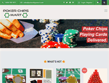 Tablet Screenshot of pokerchipsmart.com